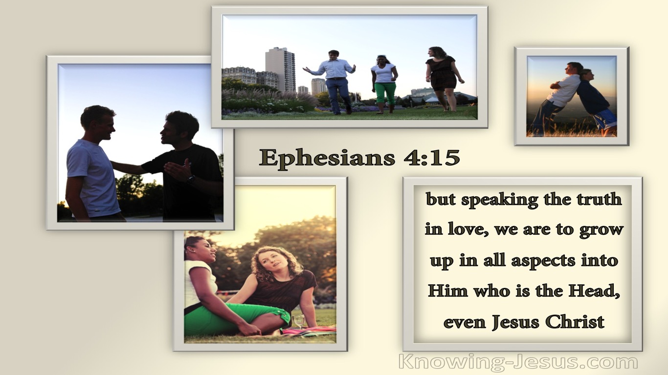 Ephesians 4:15 Speaking The Truth In Love (beige)